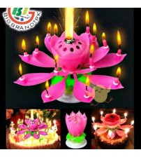 Pack of 2 CANDLE Musical Rotating Flower